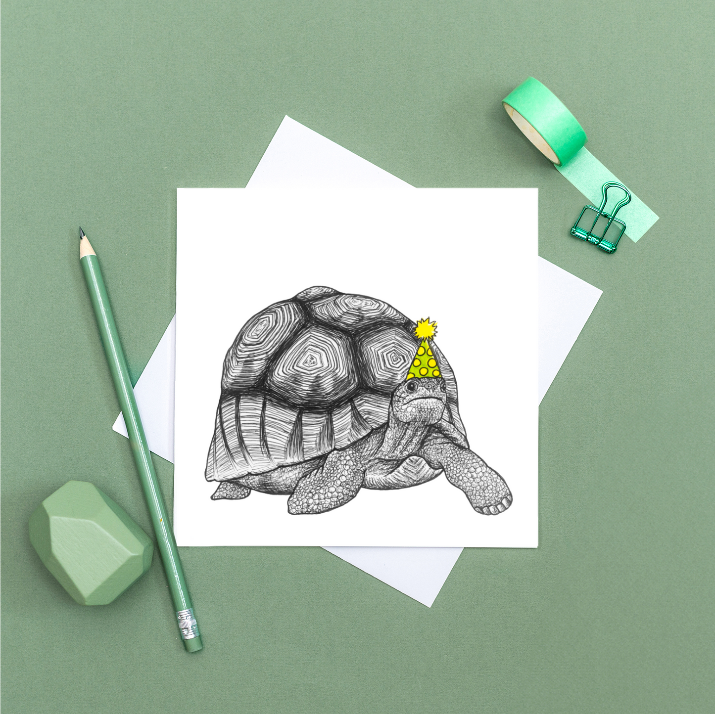 Party tortoise card