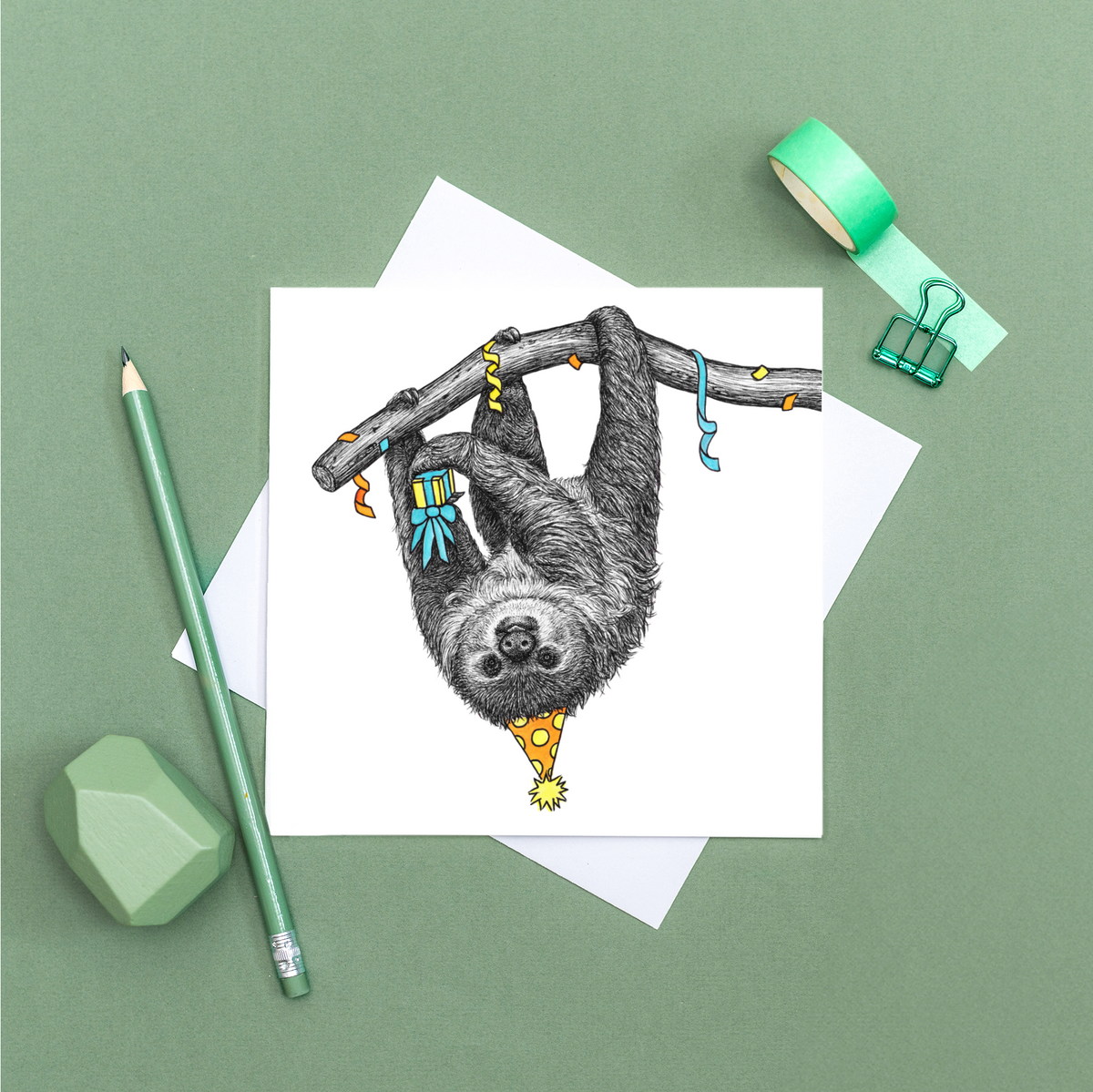 Party sloth card