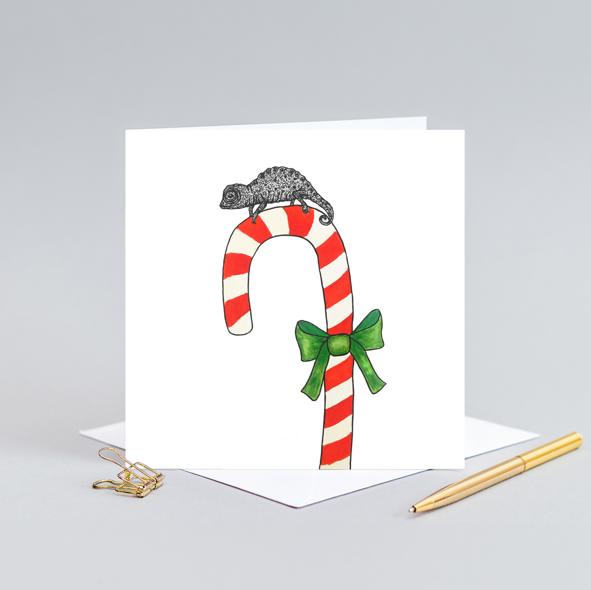 Chameleon Christmas card