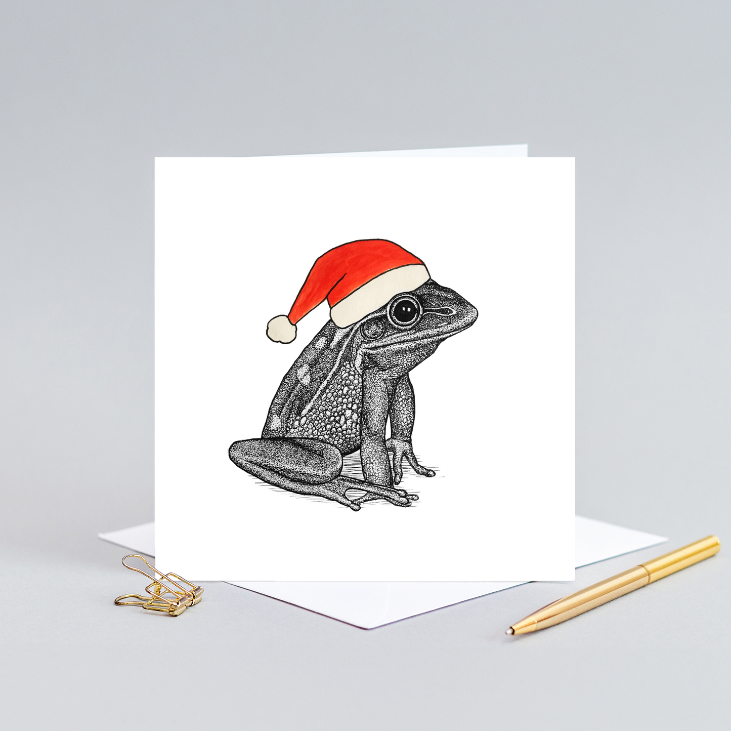 Frog Christmas card