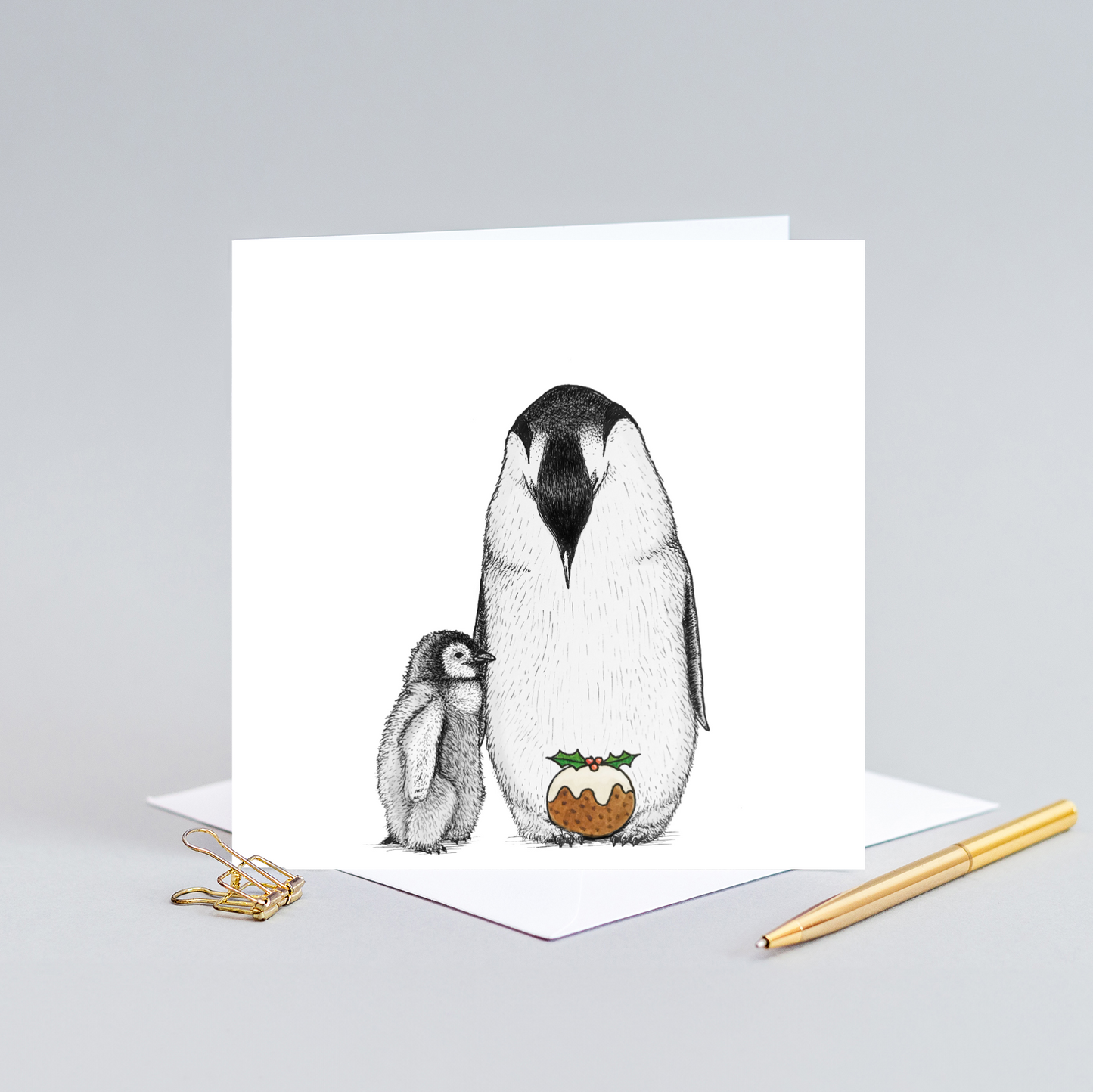 Penguin Christmas card