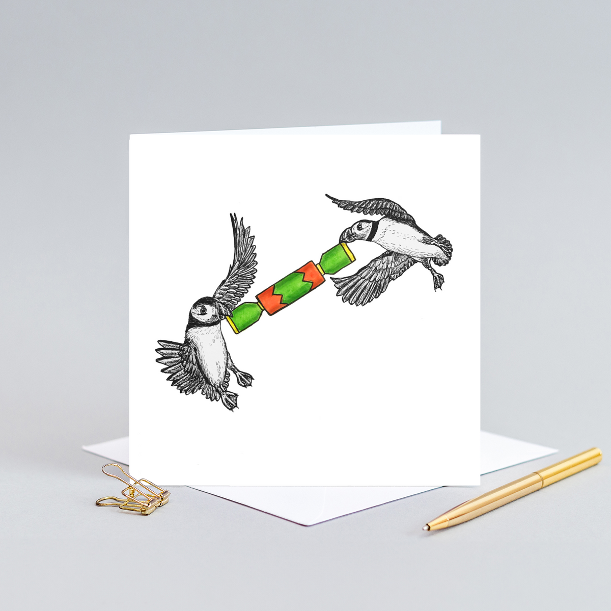 Puffin Christmas card
