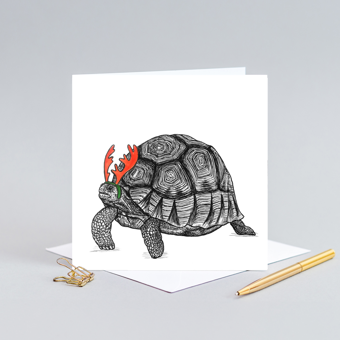 Christmas tortoise card
