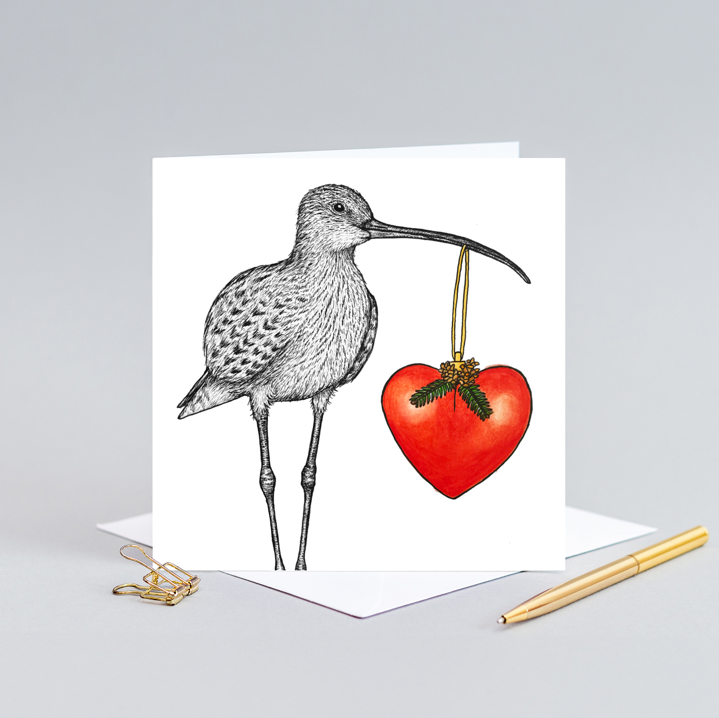 Curlew Christmas card