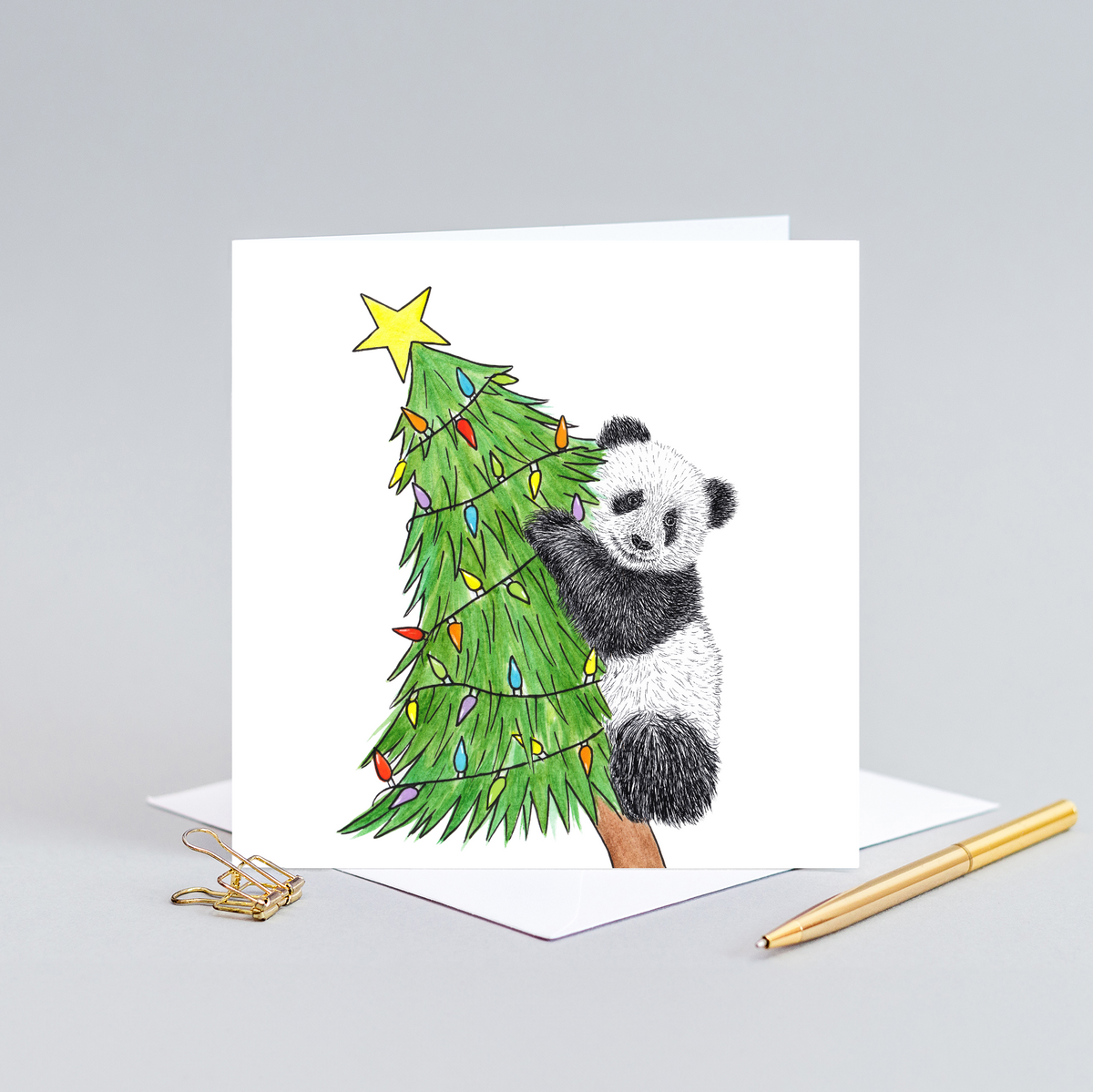 Panda Christmas card