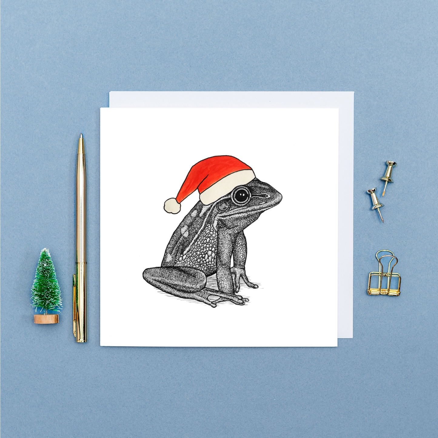 Frog Christmas card