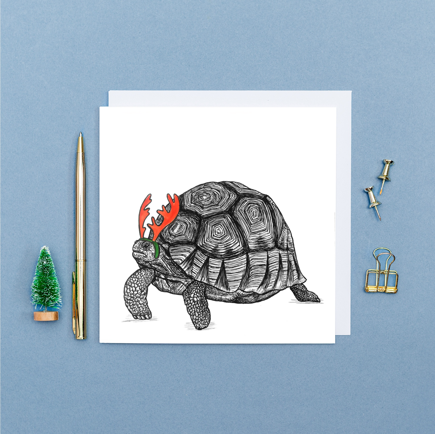 Christmas tortoise card