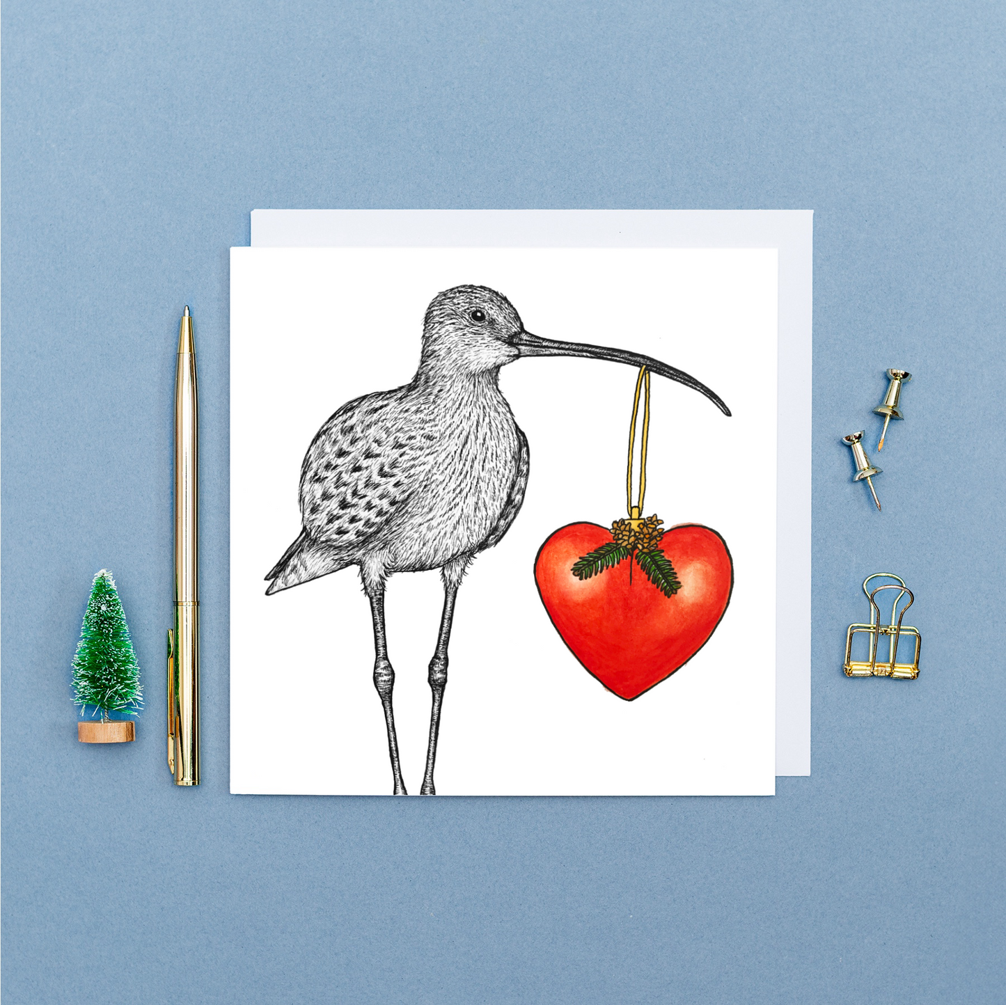 Curlew Christmas card