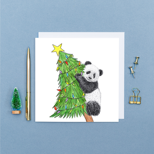 Panda Christmas card