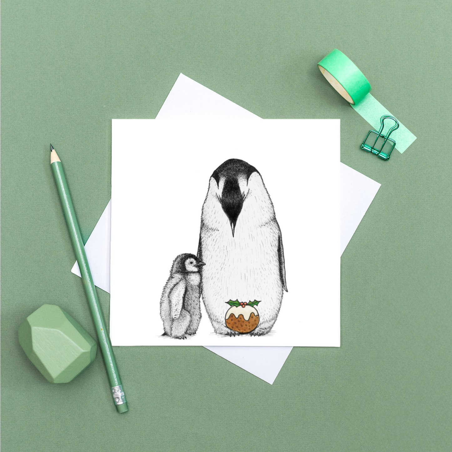 Penguin Christmas card