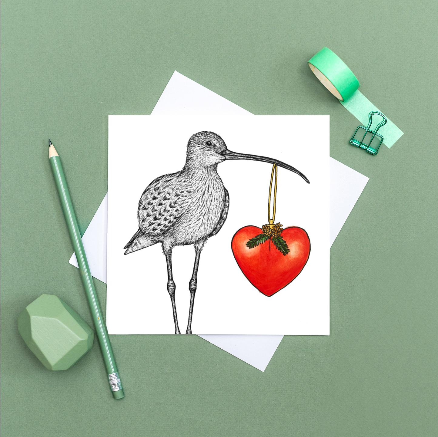 Curlew Christmas card