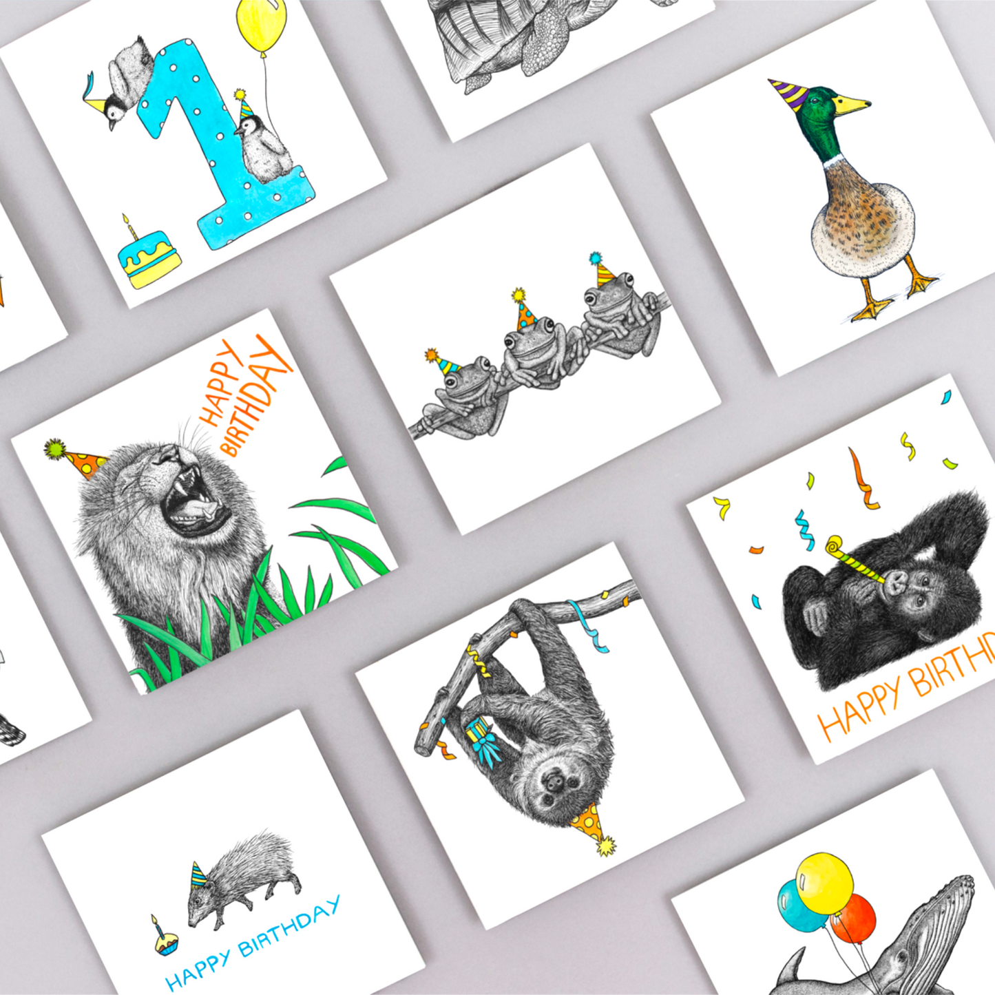 Party piglet Birthday card