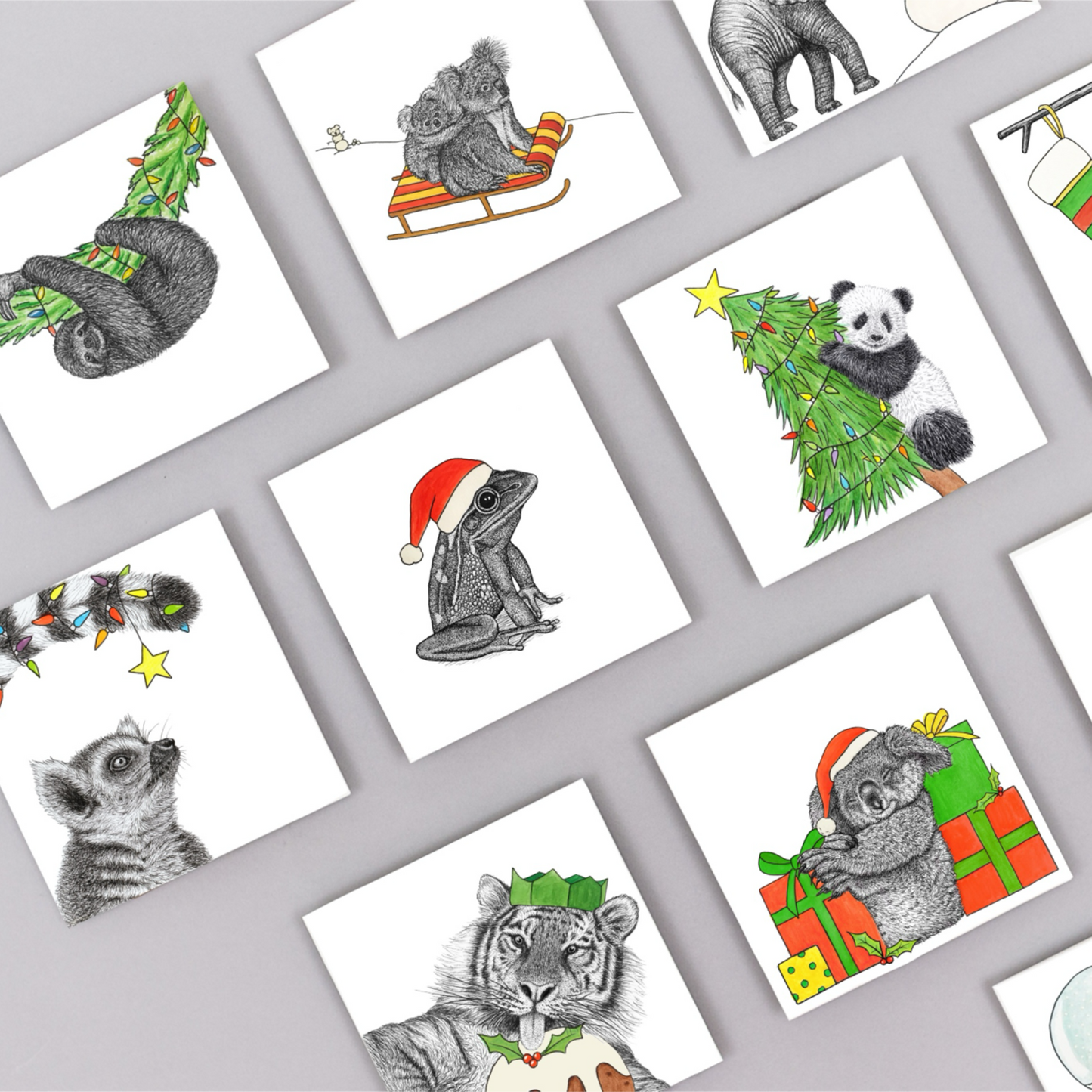 Tiger Christmas card