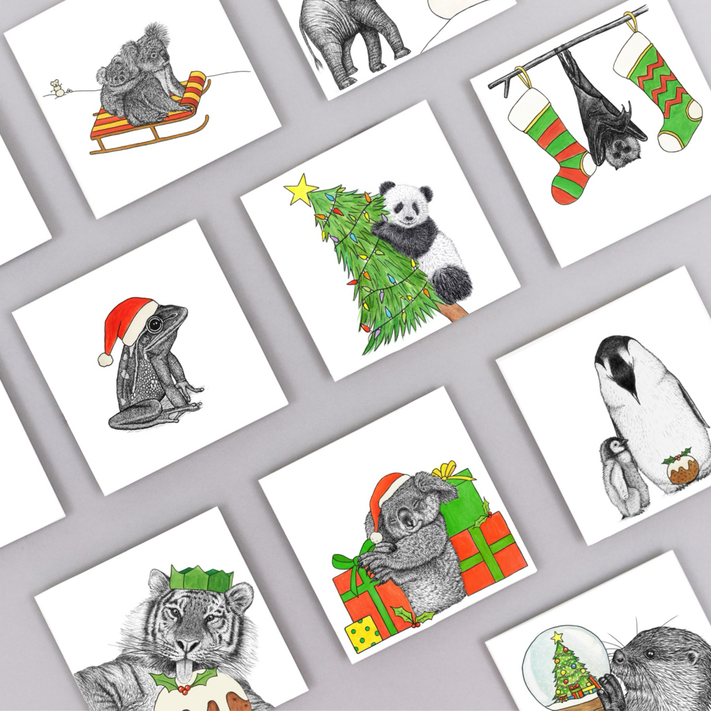 Penguin Christmas card
