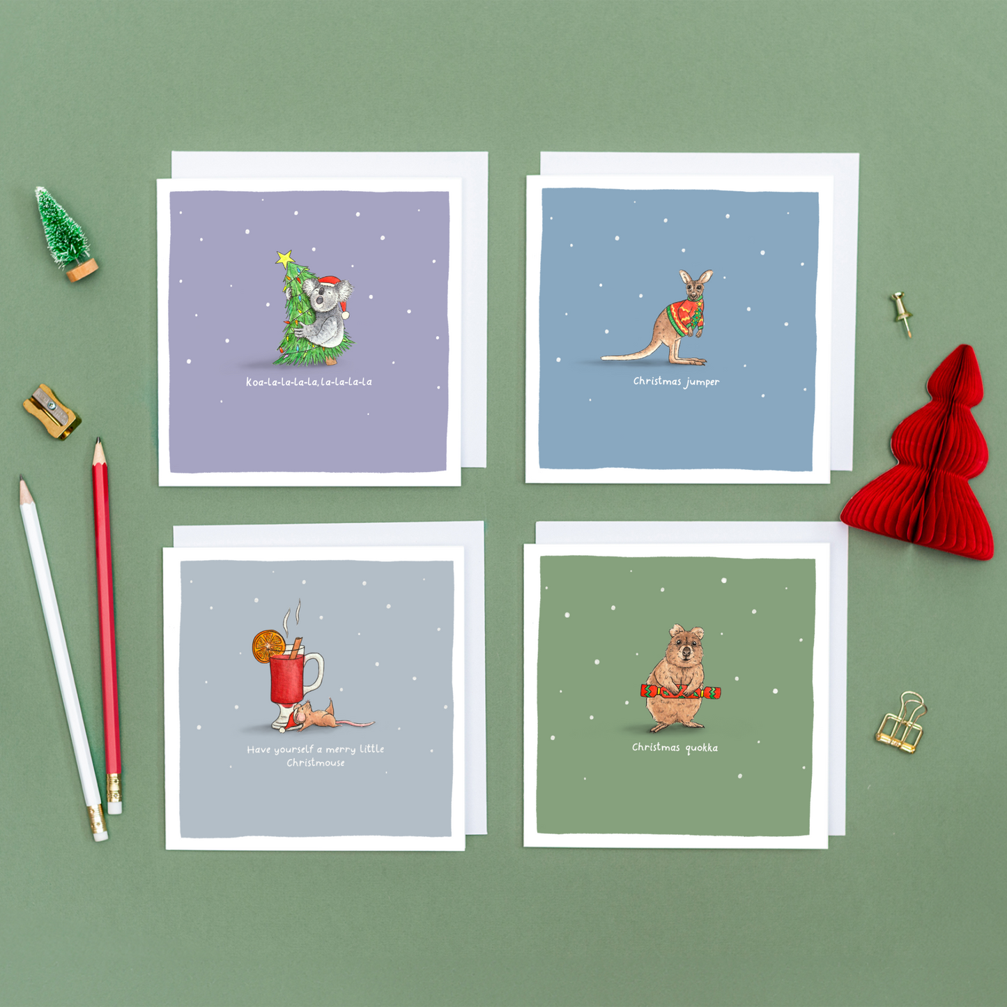 Have Yourself a Merry Little Christmouse Pun Card