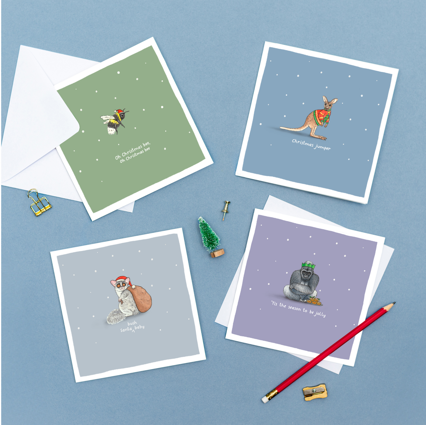 Oh Christmas Bee Christmas Pun Card