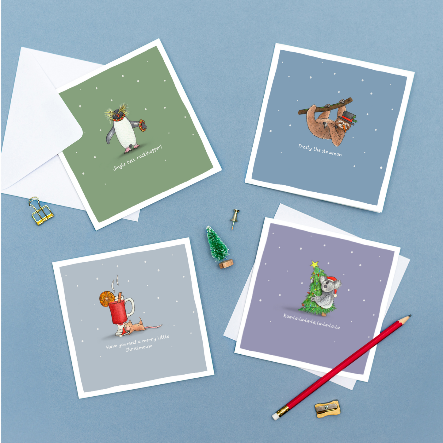 Have Yourself a Merry Little Christmouse Pun Card