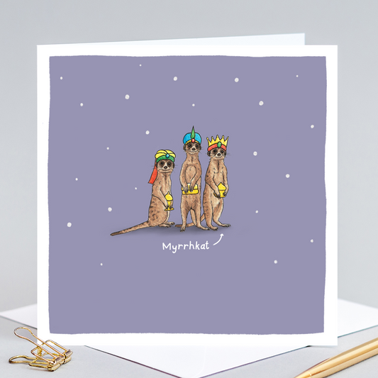 Myrrhkat Christmas Pun Card