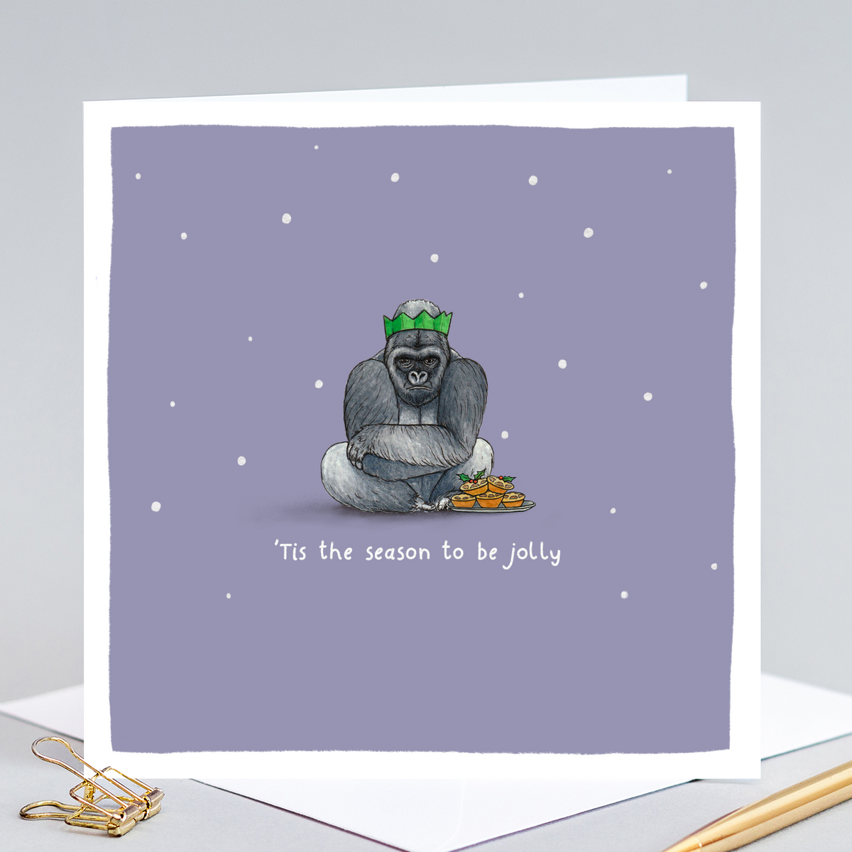 Tis the Season to be Jolly Christmas Pun Card