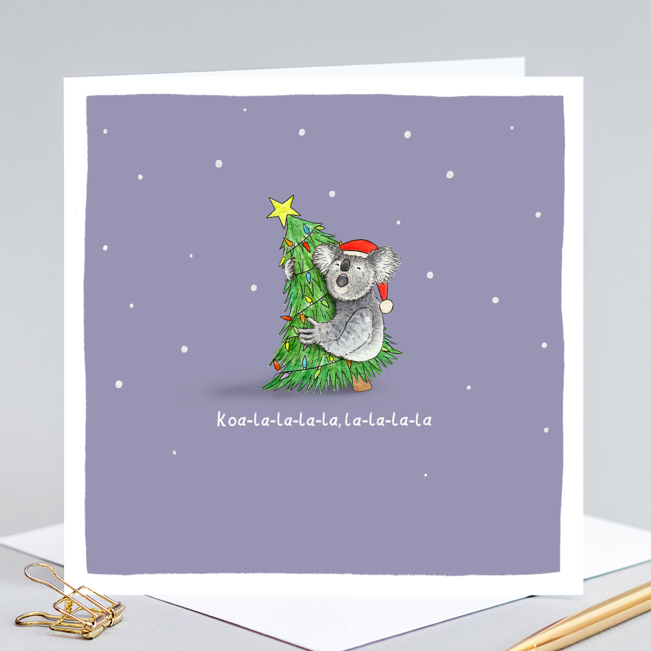 Koa-la-la-la-la, la-la-la-la Christmas Pun Card
