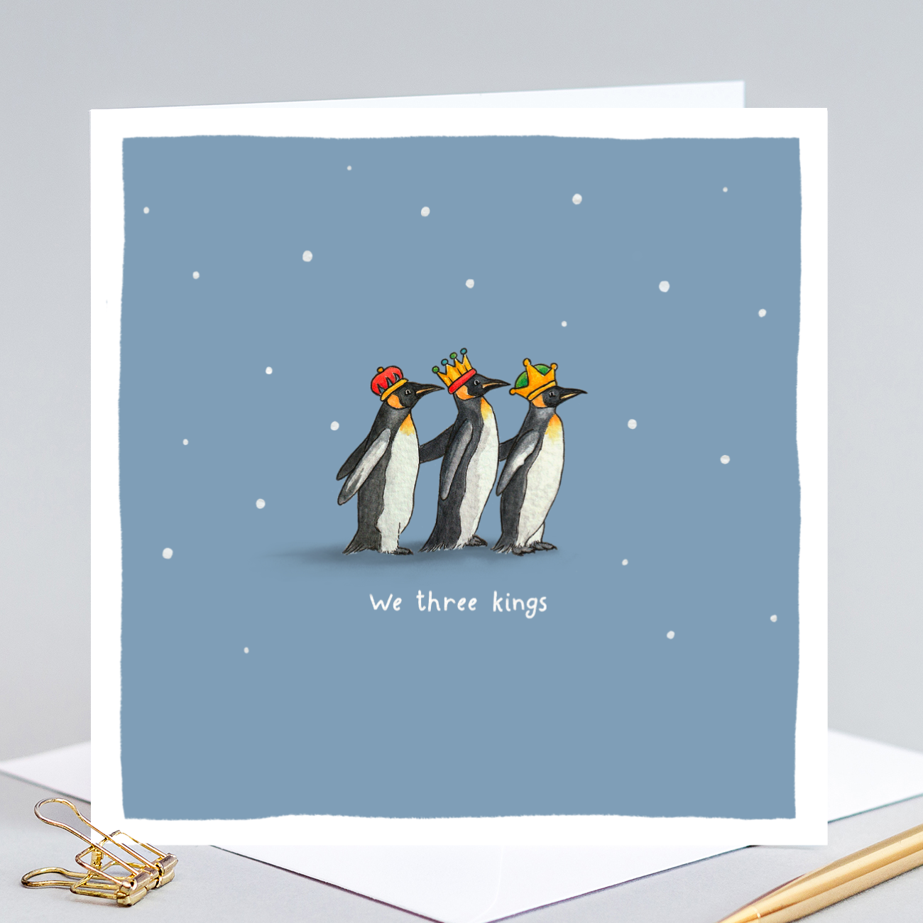 We Three Kings Christmas Pun Card