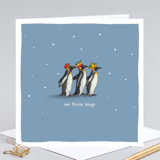 We Three Kings Christmas Pun Card