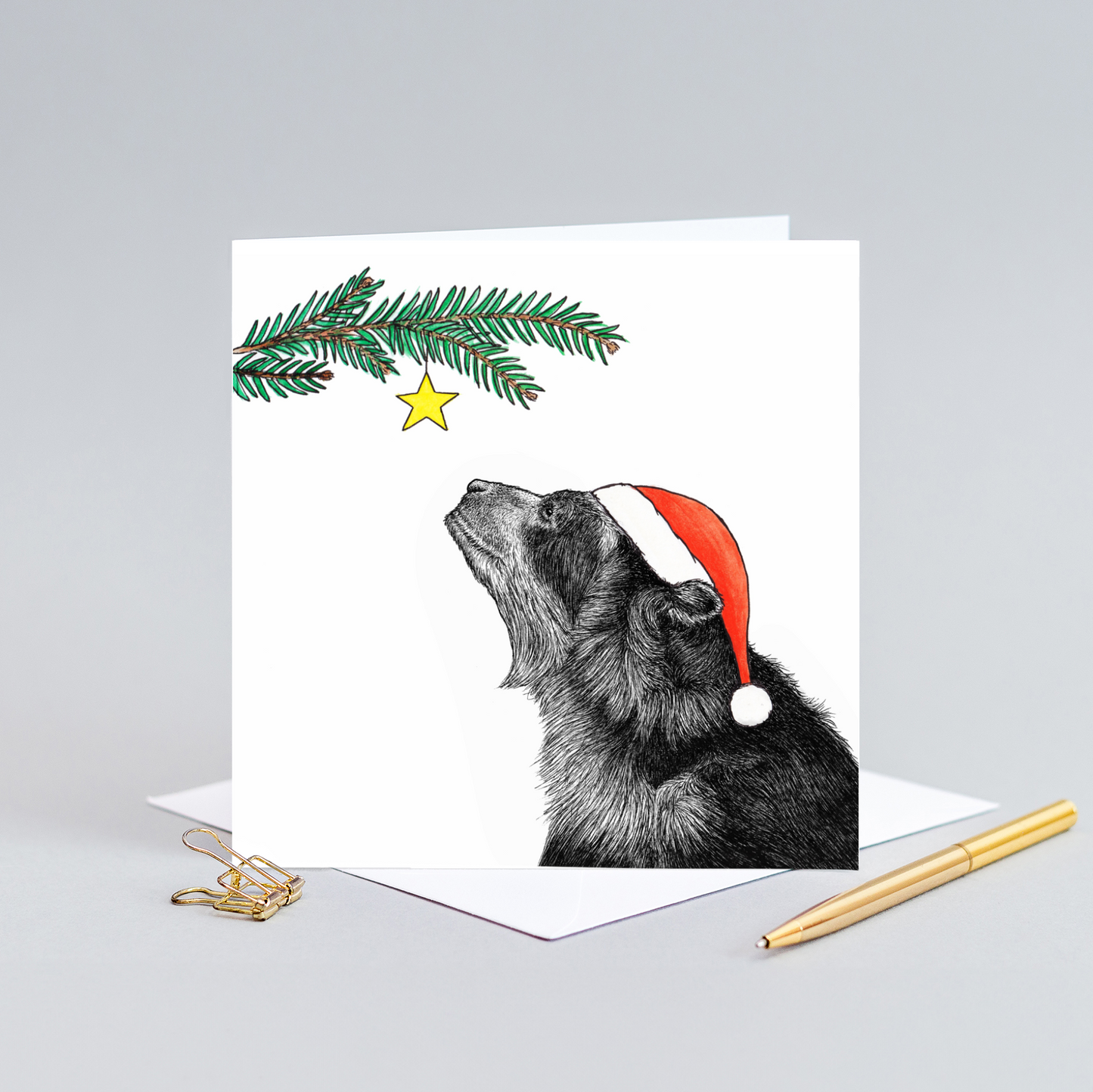 Andean bear Christmas card