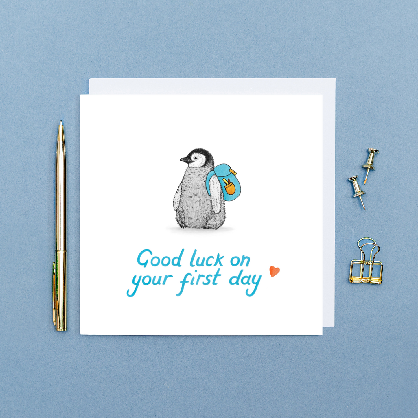 Good luck on your first day card