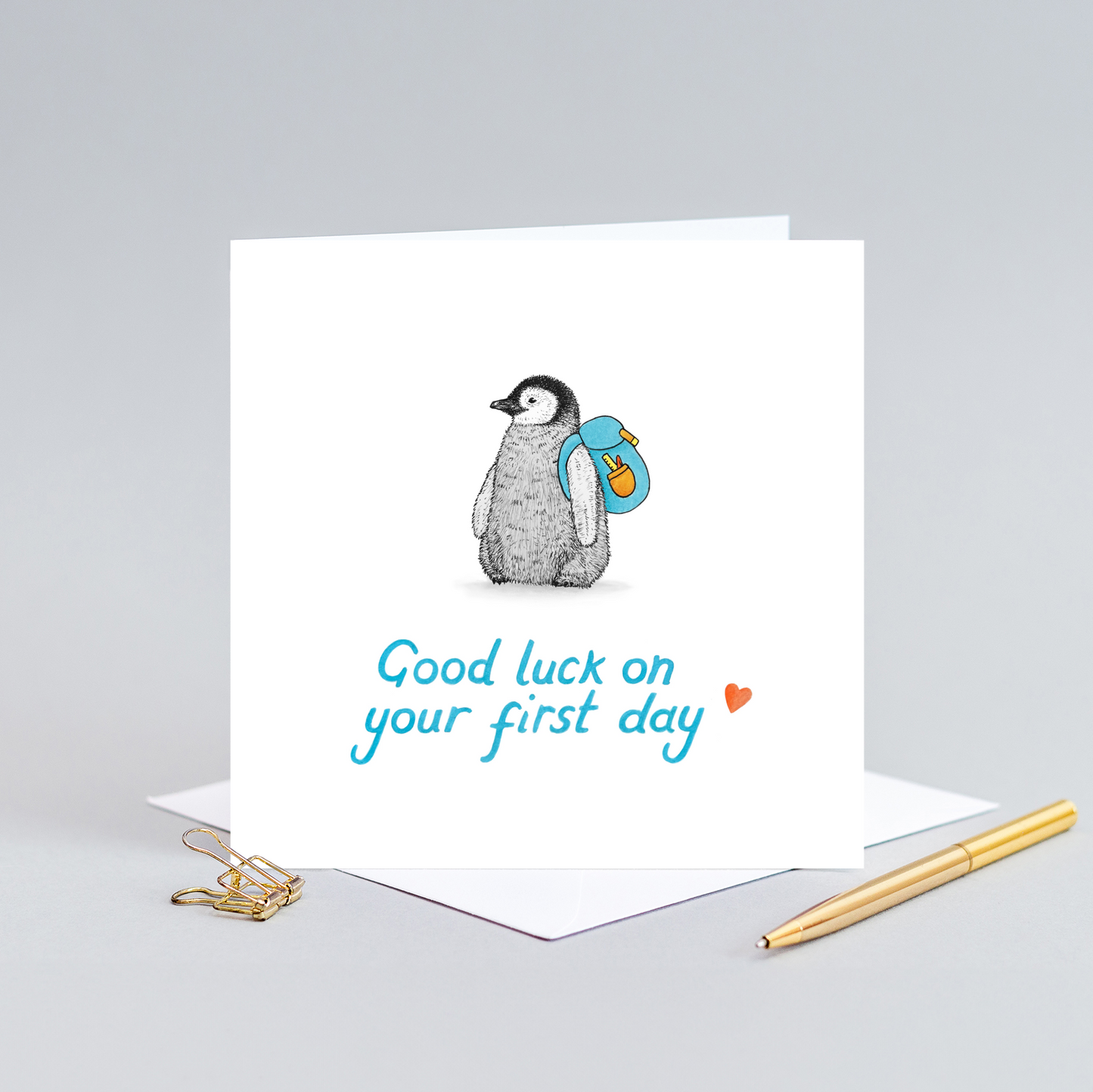 Good luck on your first day card