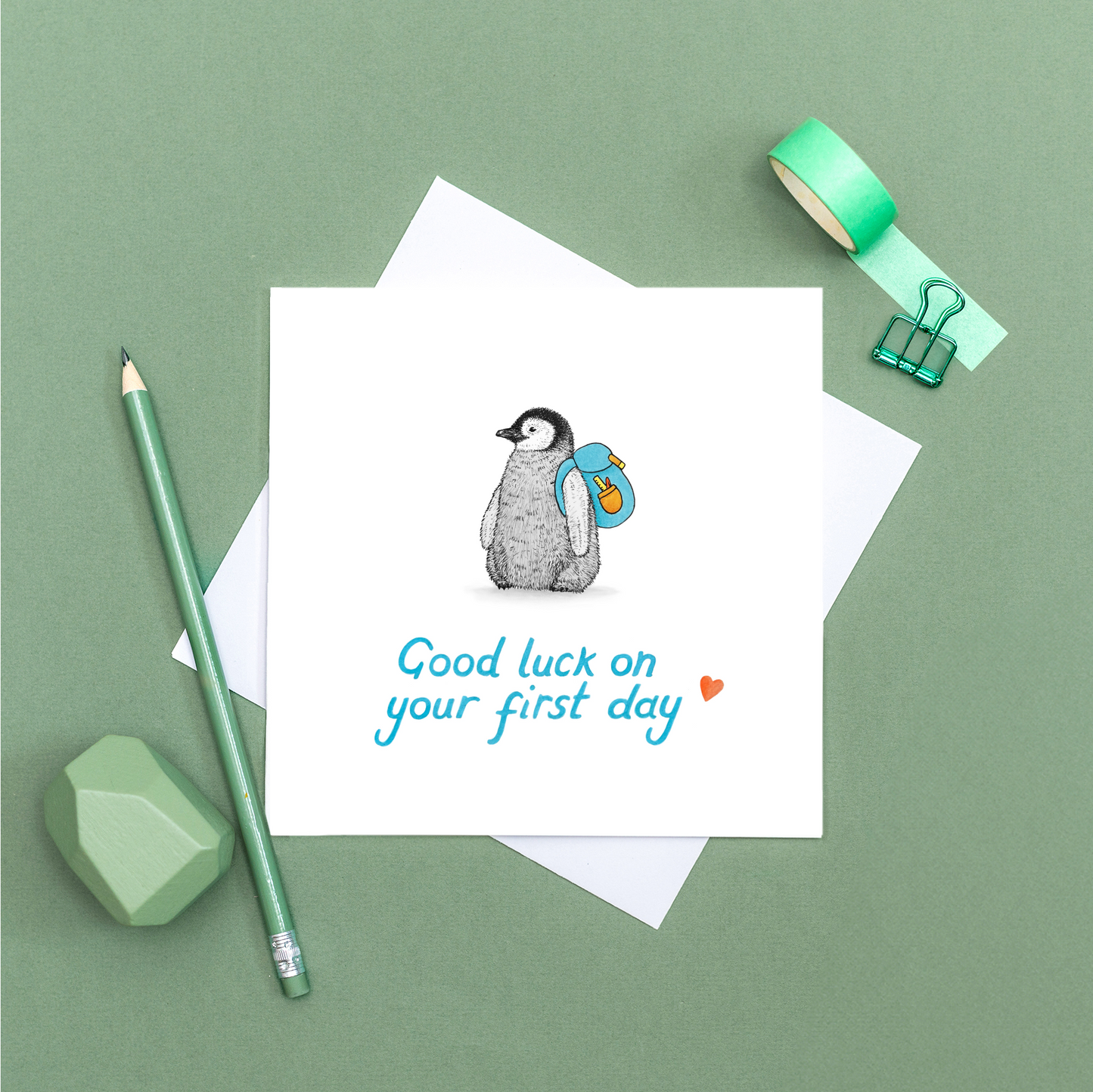 Good luck on your first day card