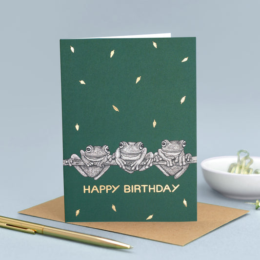 Luxury frog card