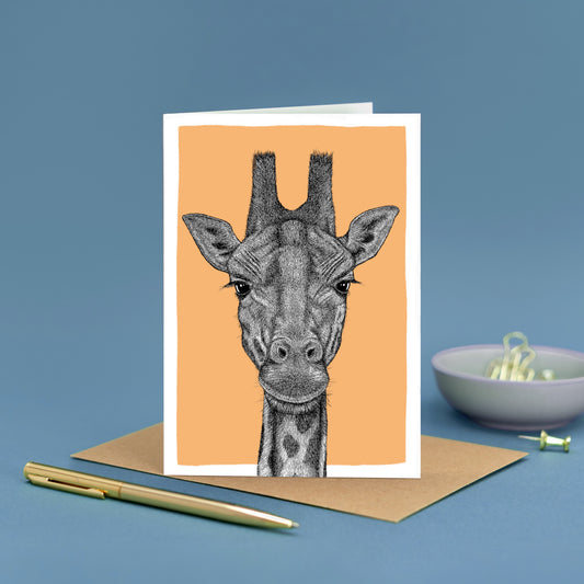 Giraffe note card