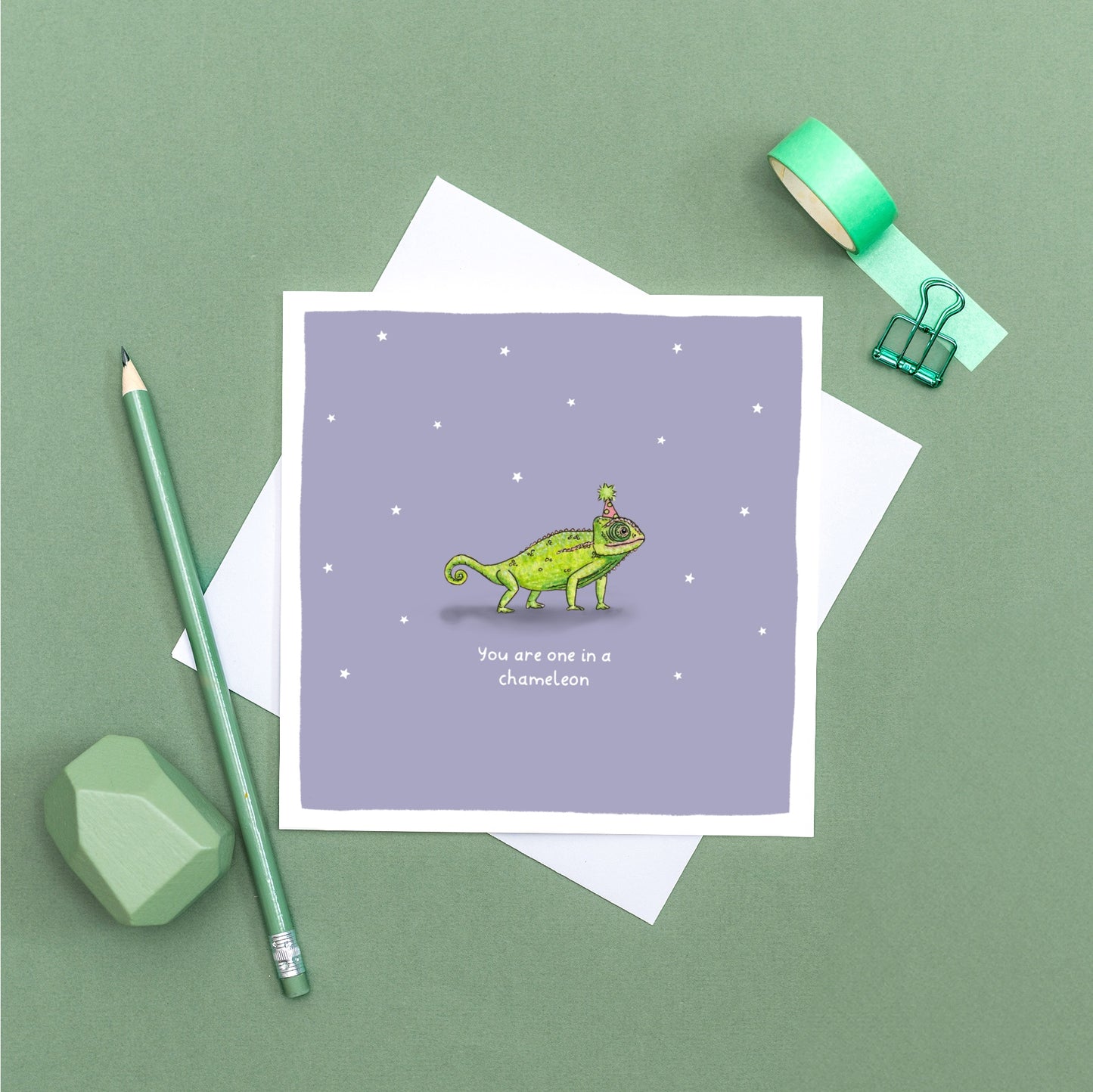 You are One in a Chameleon Birthday Card
