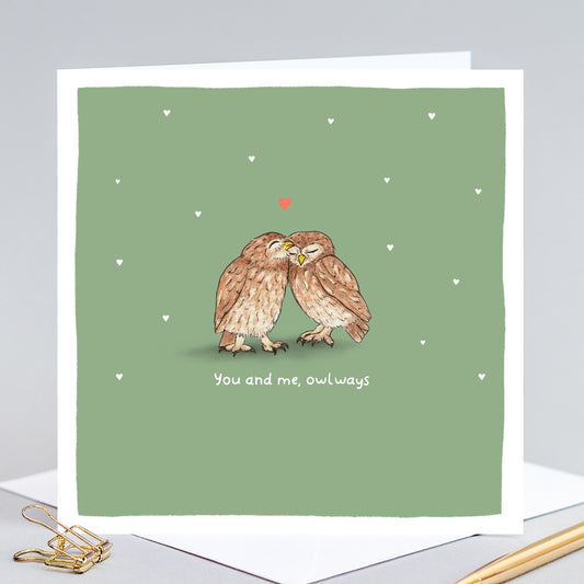 You and me, owlways Valentine's Card