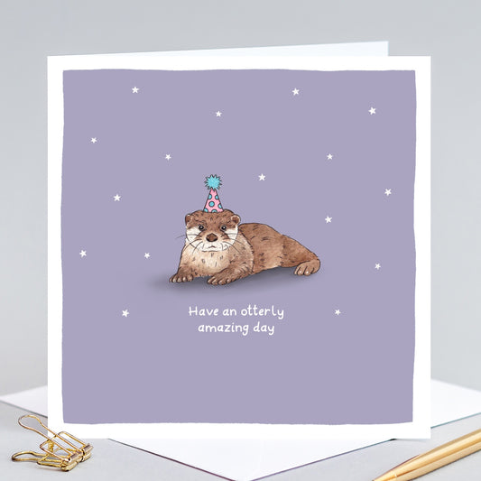 Have an Otterly Amazing Day Birthday Card
