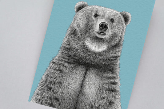 Brown bear print