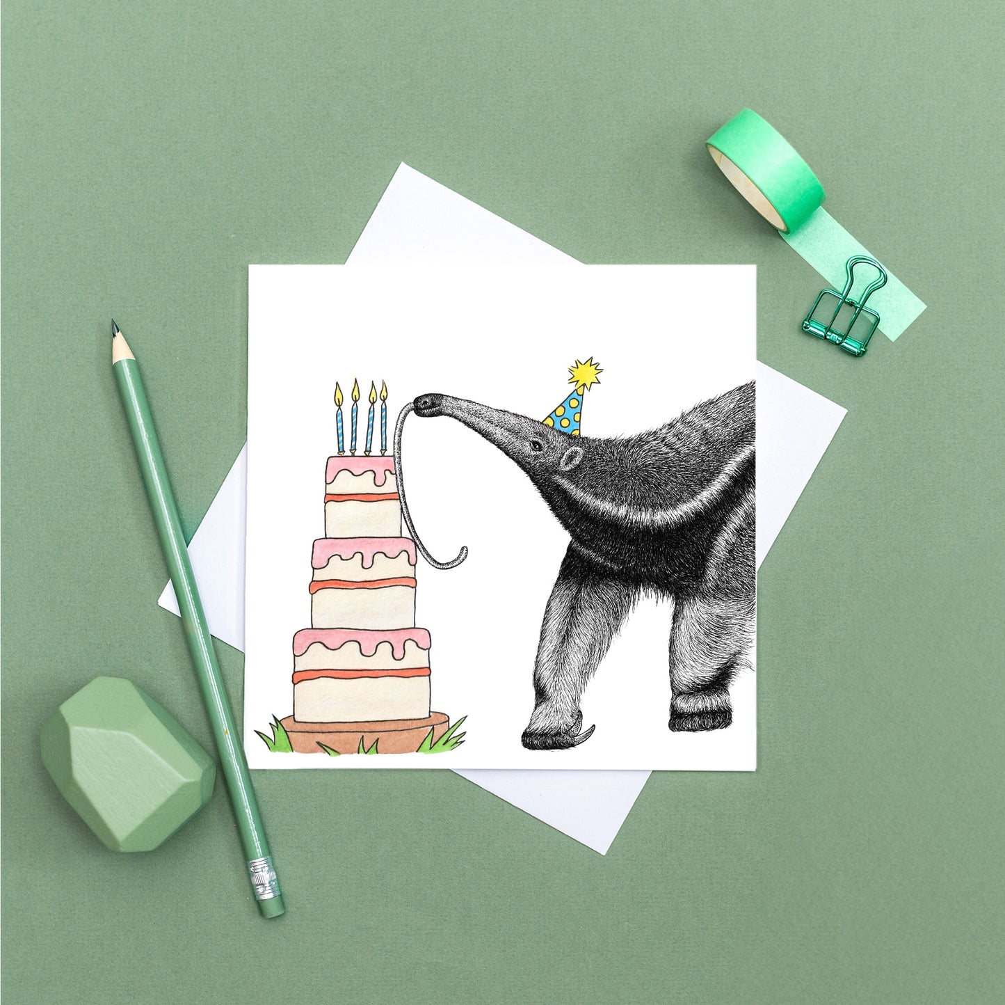 Anteater birthday card