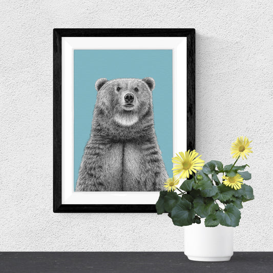 Brown bear print
