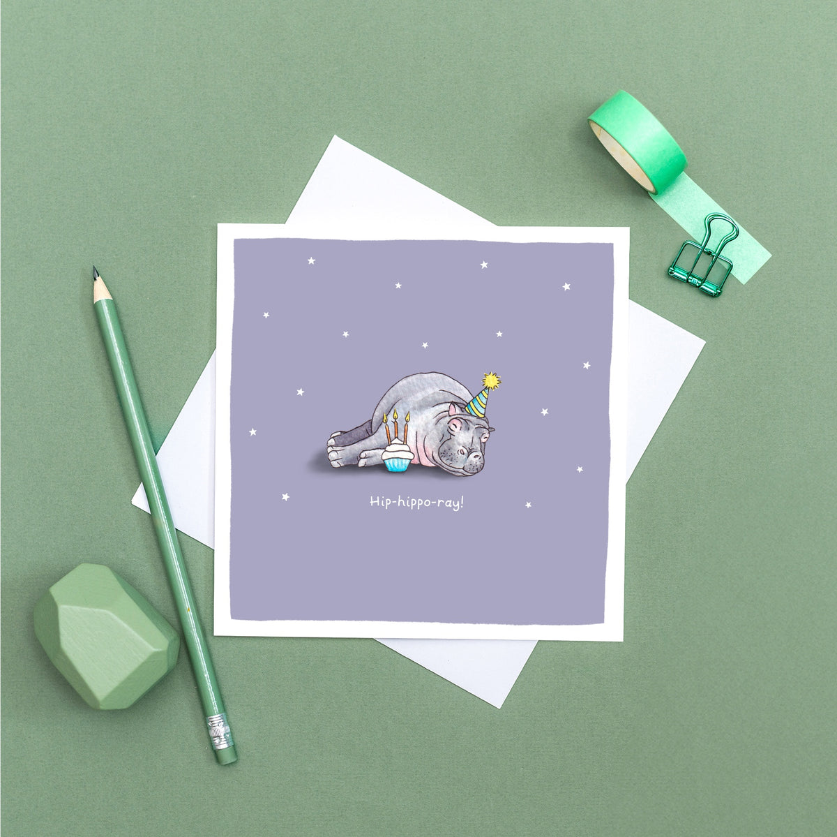 Hip-hippo-ray card
