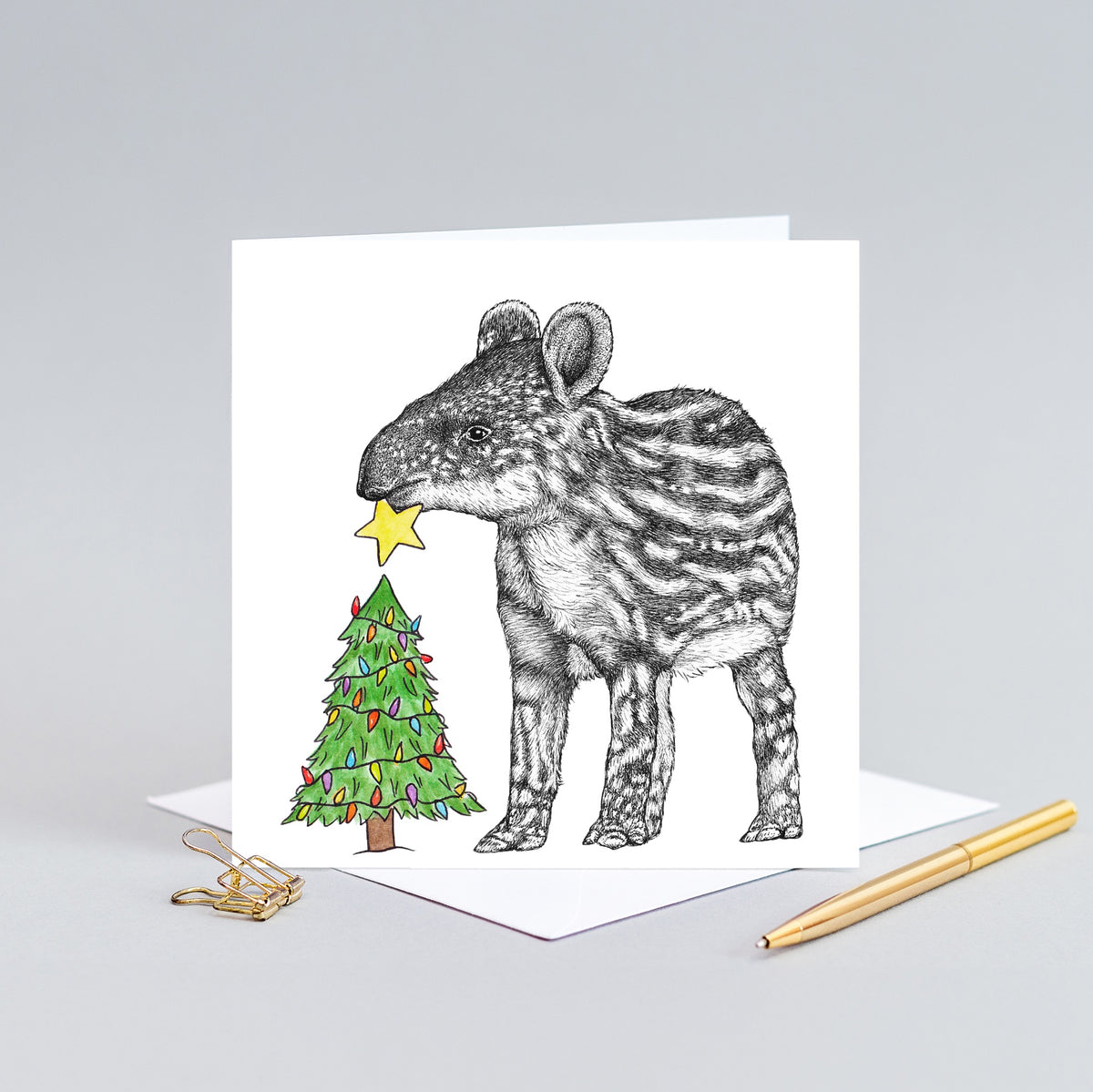 Tapir Christmas card