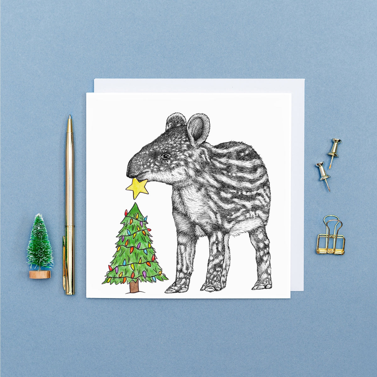 Tapir Christmas card