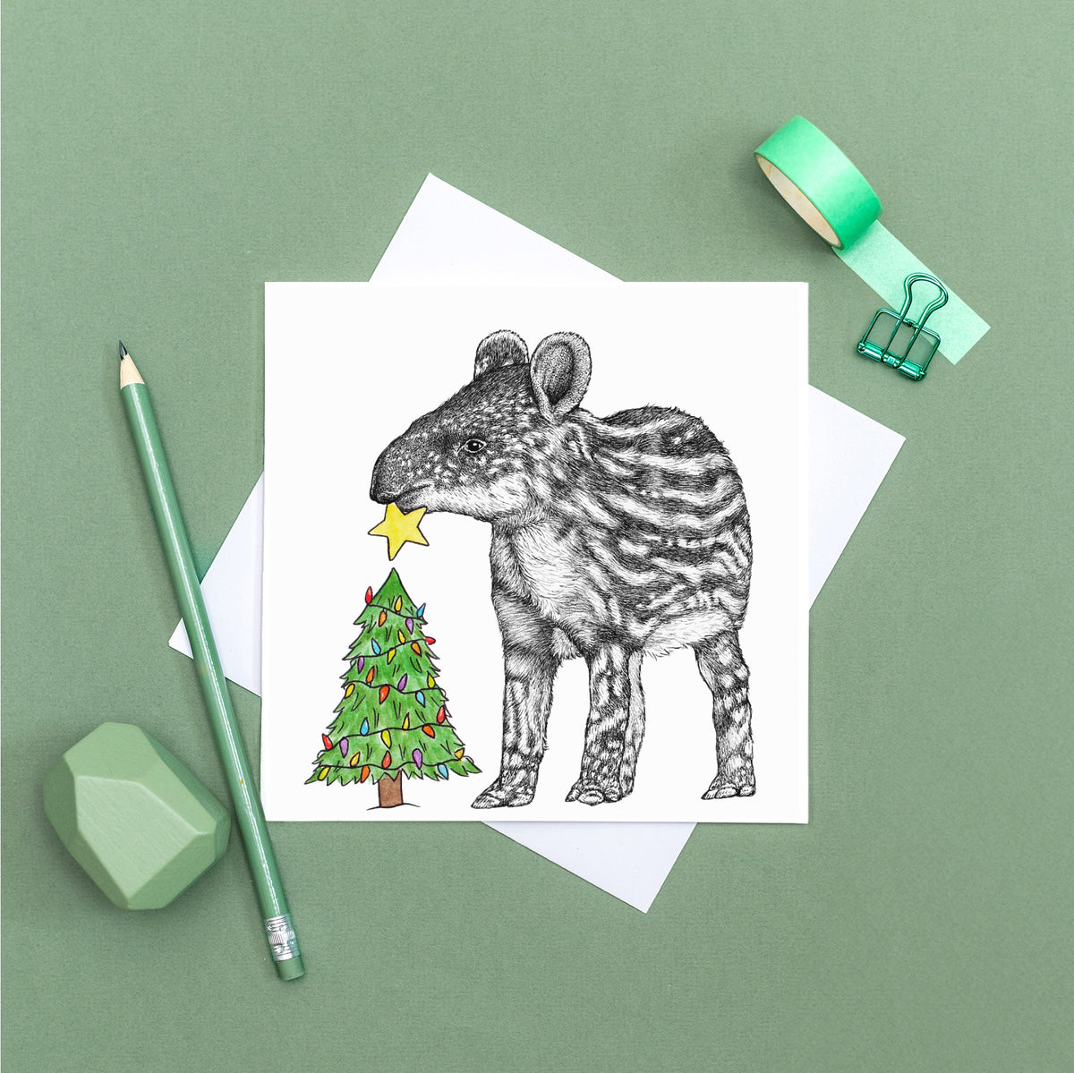 Tapir Christmas card