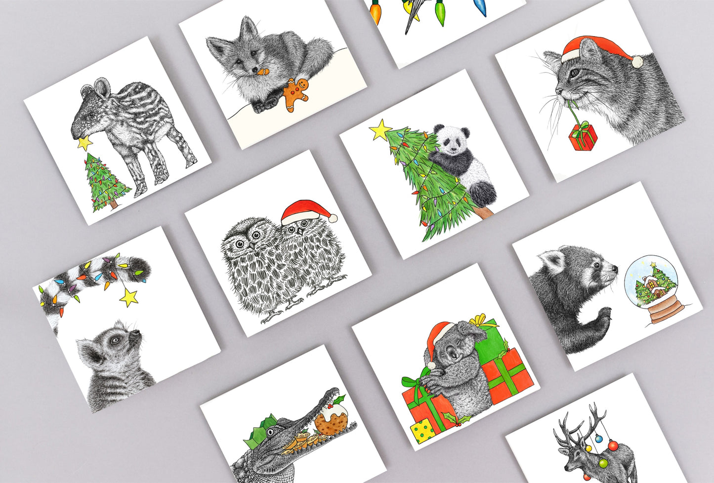 Crocodile Christmas card