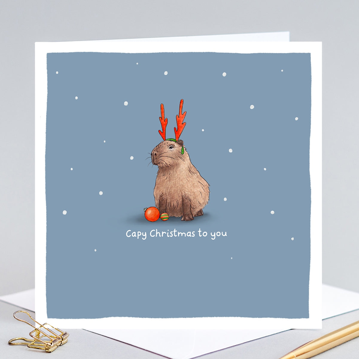 Capy Christmas to You Pun Card