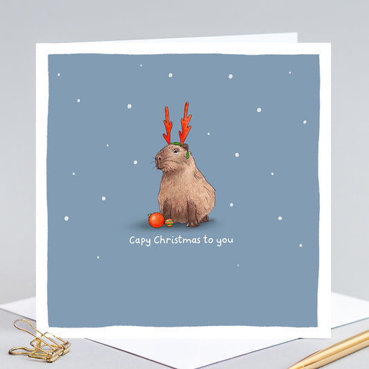 Capy Christmas to You Pun Card