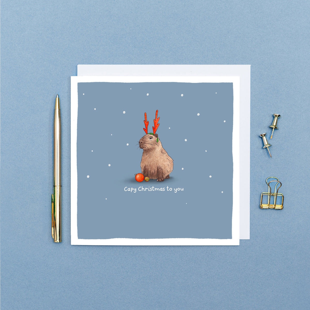 Capy Christmas to You Pun Card