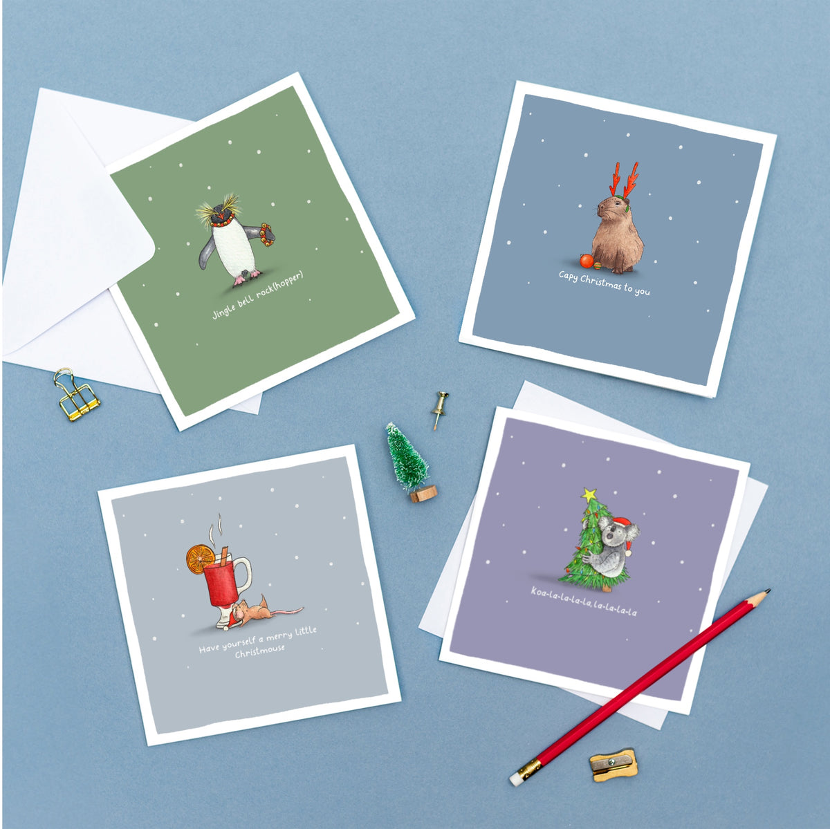 Capy Christmas to You Pun Card