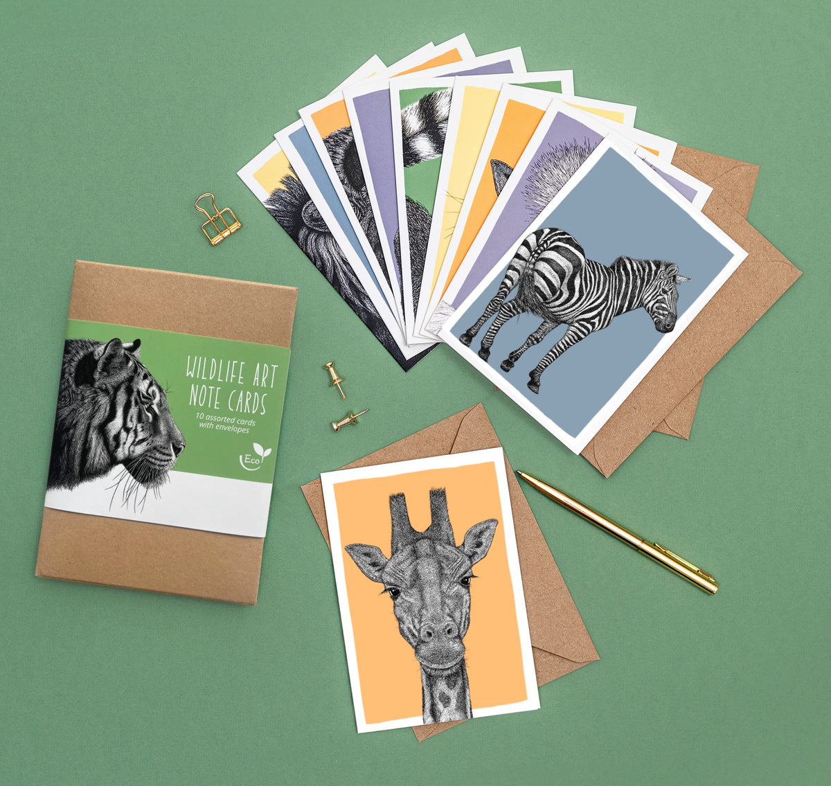 Box of 10 note cards