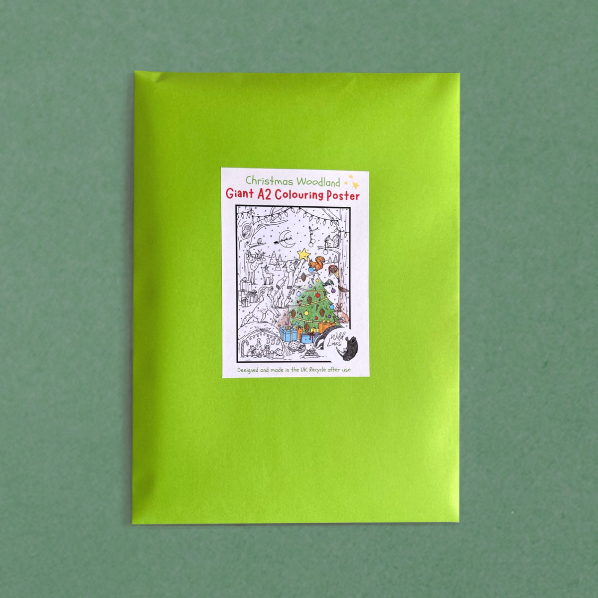 Giant A2 Christmas Colouring Poster