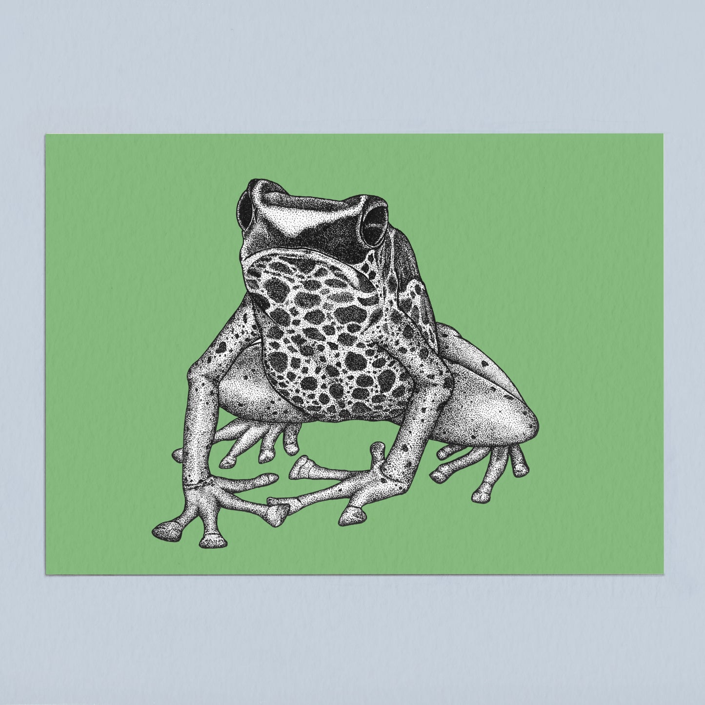 Dyeing dart frog art print